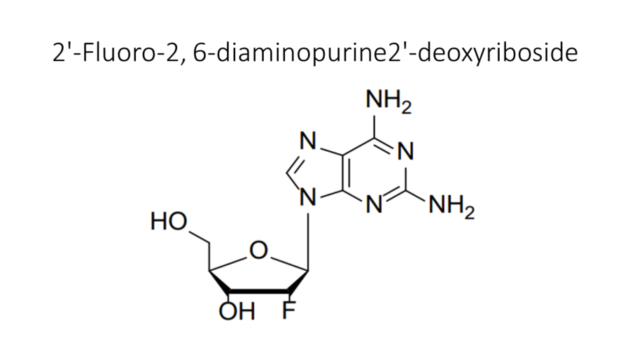 2-fluoro-2-6-diaminopurine2-deoxyriboside