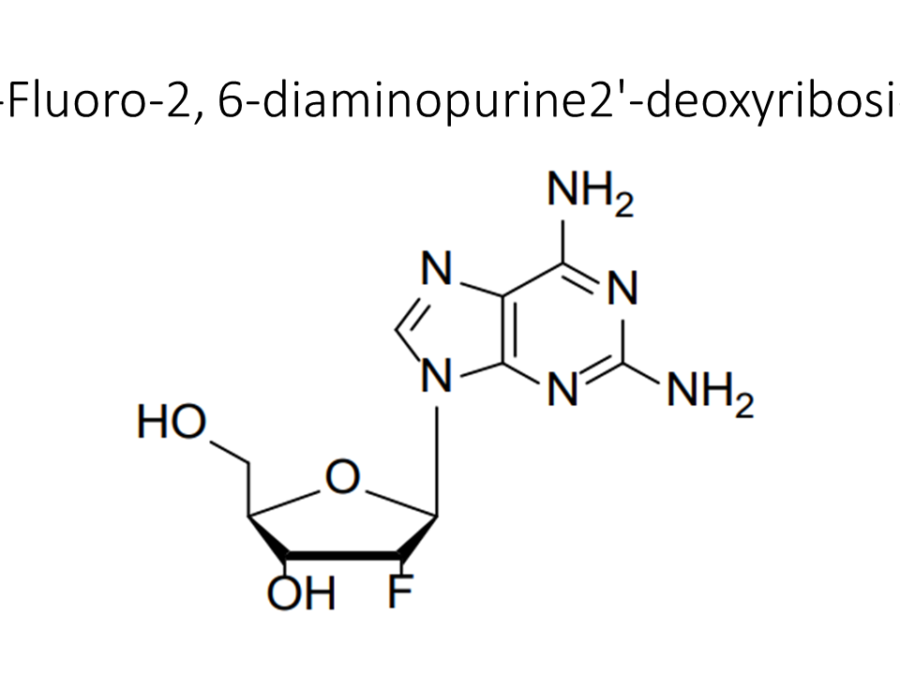 2-fluoro-2-6-diaminopurine2-deoxyriboside