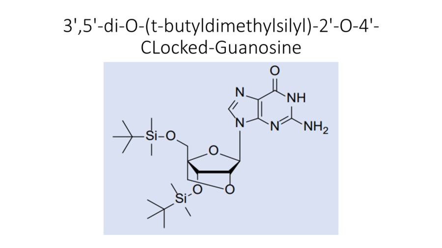 35-di-o-t-butyldimethylsilyl-2-o-4-clocked-guanosine