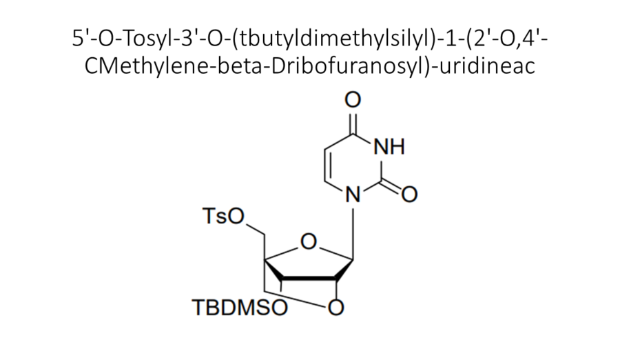 5-o-tosyl-3-o-tbutyldimethylsilyl-1-2-o4-cmethylene-beta-dribofuranosyl-uridineac