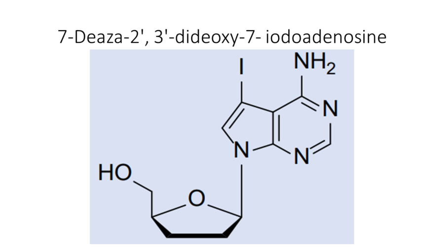 7-deaza-2-3-dideoxy-7-iodoadenosine