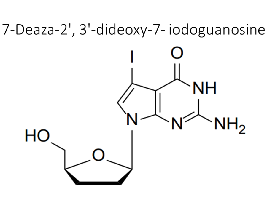 7-deaza-2-3-dideoxy-7-iodoguanosine