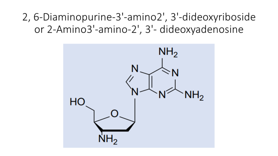 2-6-diaminopurine-3-amino2-3-dideoxyriboside-or-2-amino3-amino-2-3-dideoxyadenosine