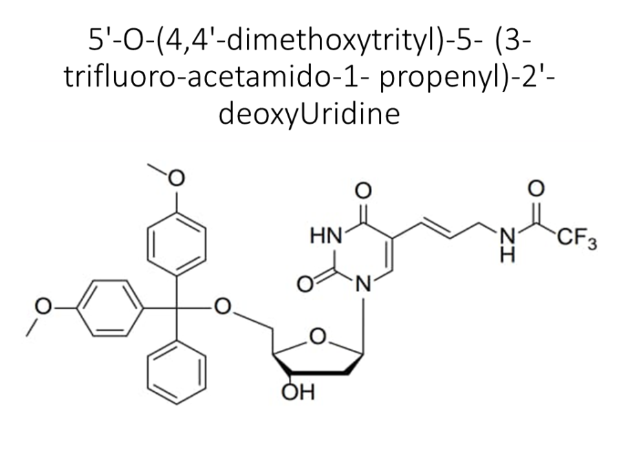 5-o-44-dimethoxytrityl-5-3-trifluoro-acetamido-1-propenyl-2-deoxyuridine