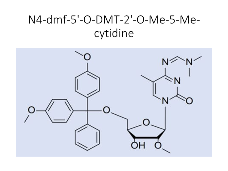 n4-dmf-5-o-dmt-2-o-me-5-me-cytidine