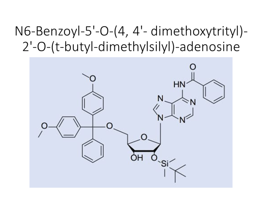 n6-benzoyl-5-o-4-4-dimethoxytrityl-2-o-t-butyl-dimethylsilyl-adenosine