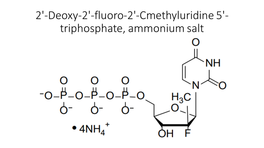 2-deoxy-2-fluoro-2-cmethyluridine-5-triphosphate-ammonium-salt