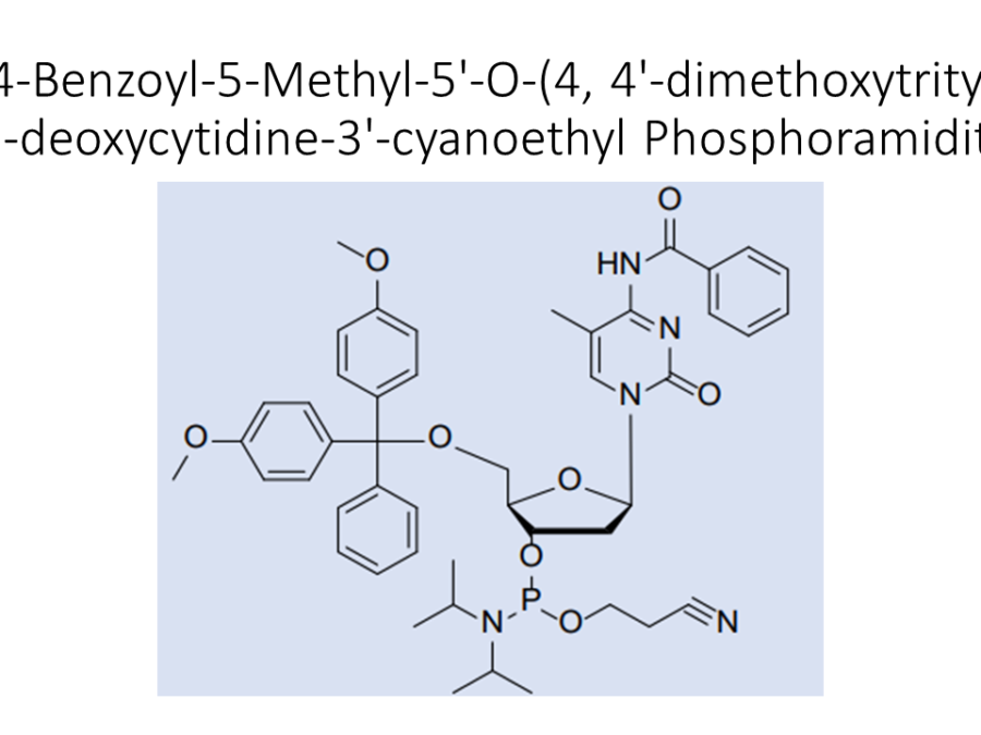 n4-benzoyl-5-methyl-5-o-4-4-dimethoxytrityl-2-deoxycytidine-3-cyanoethyl-phosphoramidite