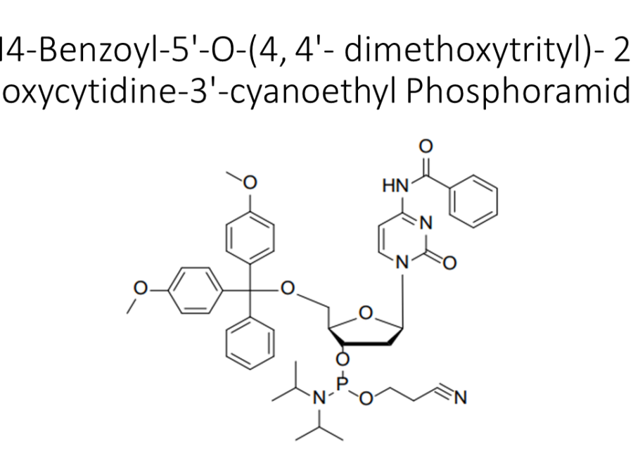 n4-benzoyl-5-o-4-4-dimethoxytrityl-2-deoxycytidine-3-cyanoethyl-phosphoramidite